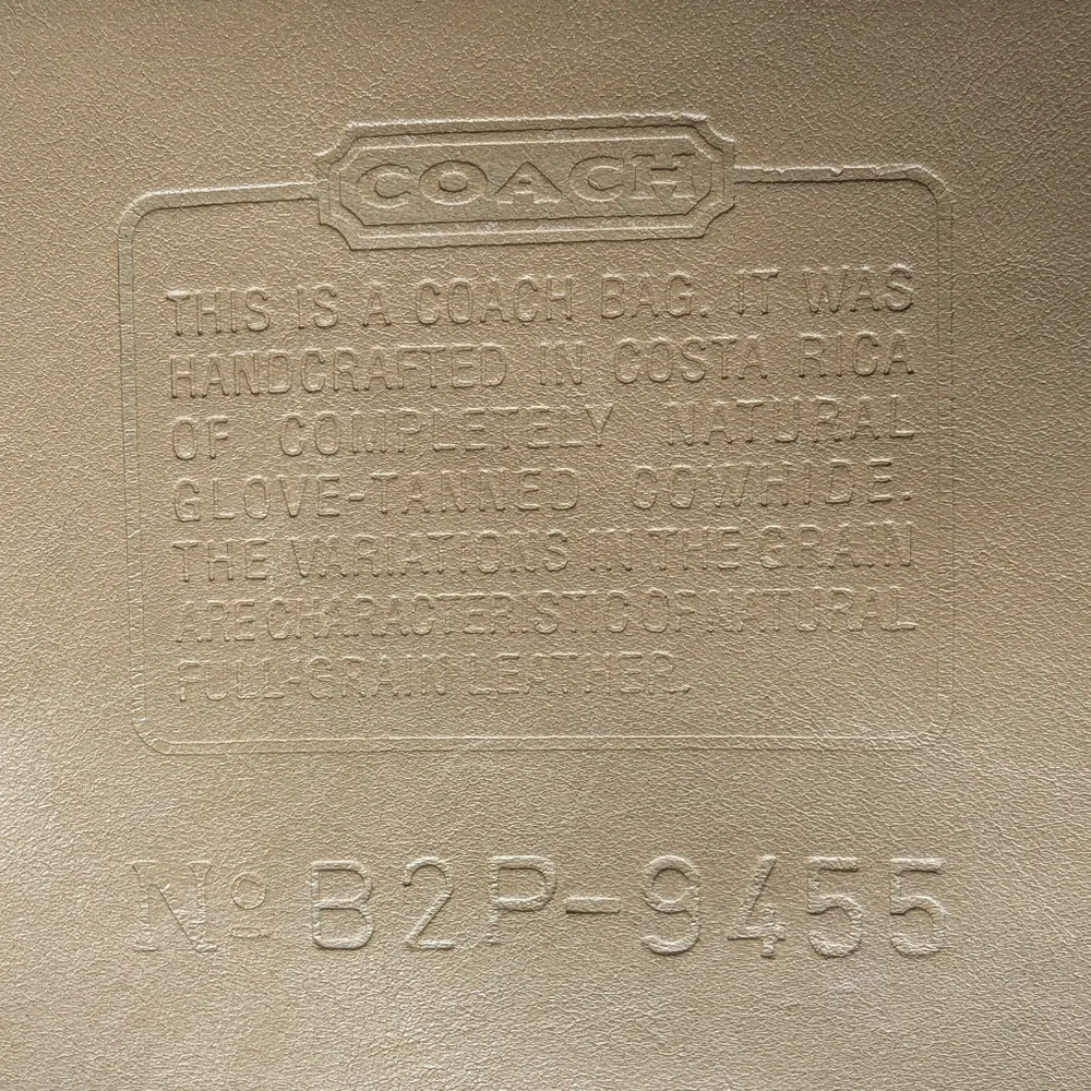 Vintage Coach Basic Bag Style #9544 Costa Rica 1992 - Picture 13 of 15